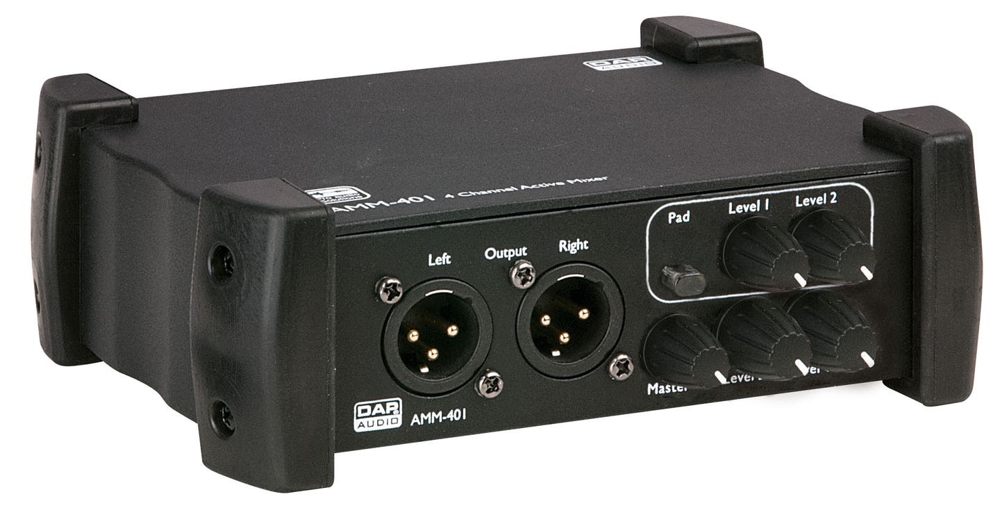 AMM-401 4 Channel Active Mixer - DAP | Bellalite AMM-401 4 Channel Active Mixer - DAP | Bellalite
