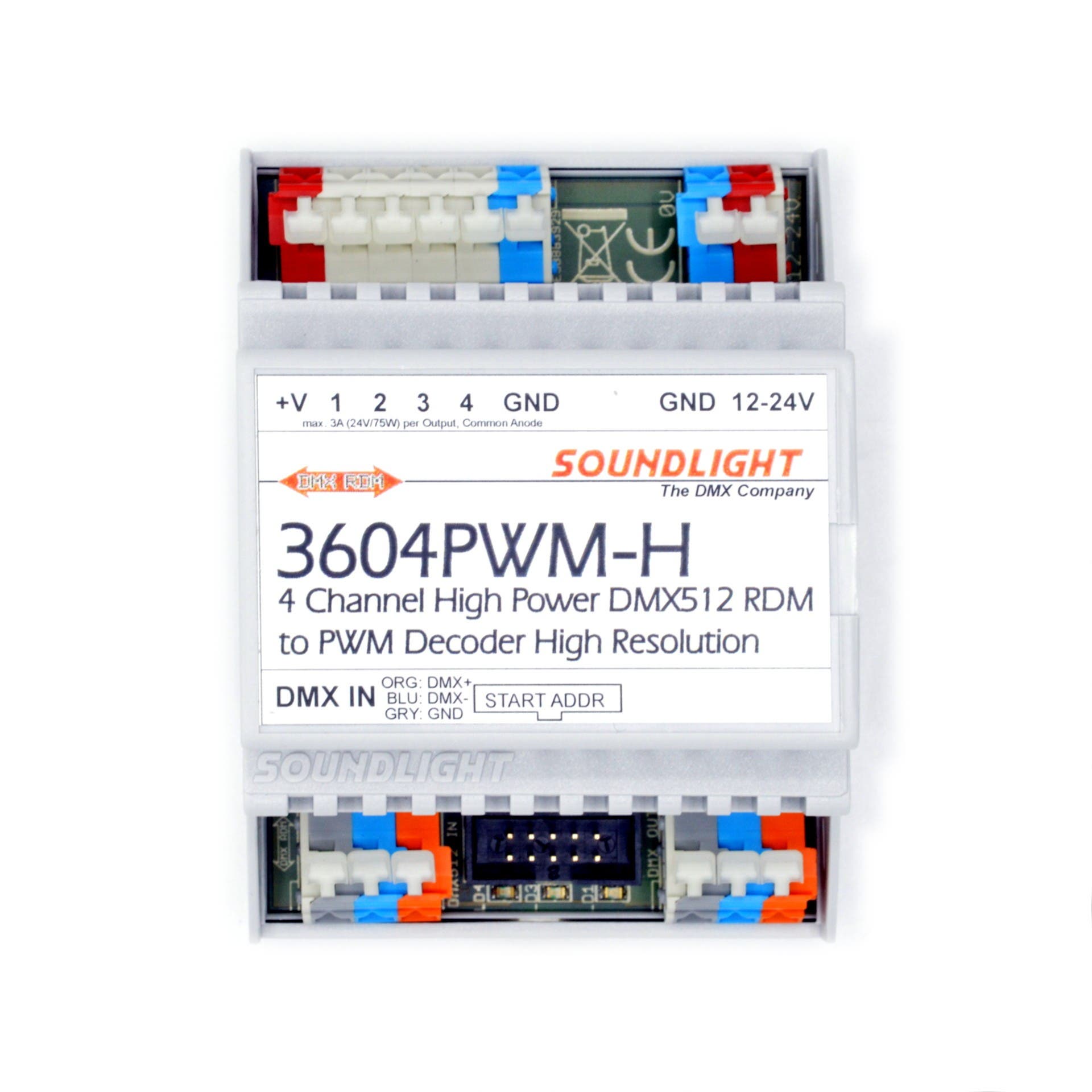 LED-dimmer, 4-kanals, 12-24V DC 3A - Soundlight | Bellalite LED-dimmer, 4-kanals, 12-24V DC 3A - Soundlight | Bellalite