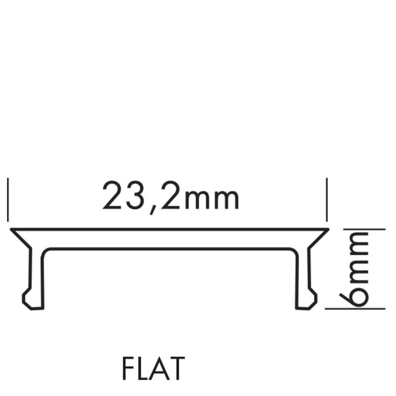 Plastic Cover M-Line Flat, 5m - PROLED | Bellalite Plastic Cover M-Line Flat, 5m - PROLED | Bellalite