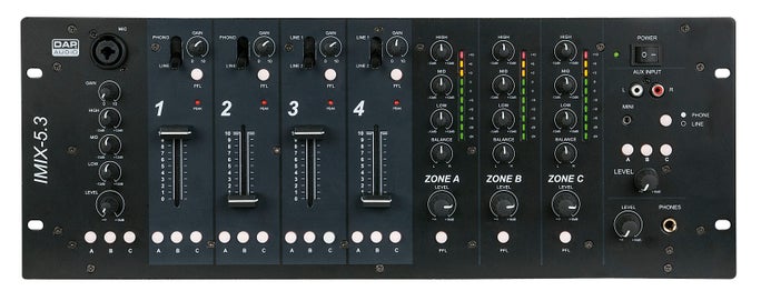 Ljudmixer DAP IMIX-5.3 Install Mixer 4U - DAP | Bellalite Ljudmixer DAP IMIX-5.3 Install Mixer 4U - DAP | Bellalite