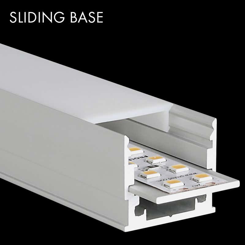 Aluminiumprofil M-Line Standard, 5m - PROLED | Bellalite Aluminiumprofil M-Line Standard, 5m - PROLED | Bellalite