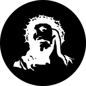 Christ Agony Metallgobo, E-Size (37,5mm) - Rosco | Bellalite Christ Agony Metallgobo, E-Size (37,5mm) - Rosco | Bellalite