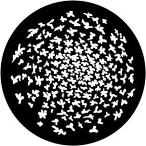 Swirling Leaves Metallgobo, D-Size (53,3mm) - Rosco | Bellalite