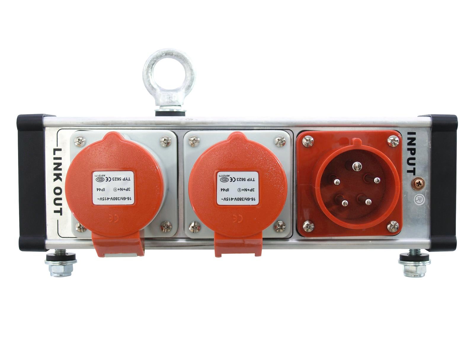 Power Split Box SAB-322  CEE 32A 5P IN / 2x CEE 32A 5P UT - Eurolite | Bellalite