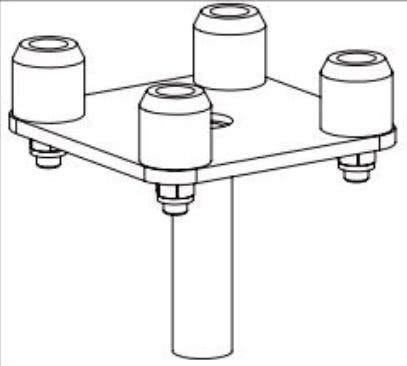 StageDex 4-Way Leg Adapter - Prolyte | Bellalite StageDex 4-Way Leg Adapter - Prolyte | Bellalite