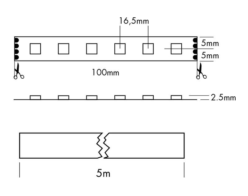 Flex Strip Digital 60 Seg - 24V, per meter 24V - PROLED | Bellalite Flex Strip Digital 60 Seg - 24V, per meter 24V - PROLED | Bellalite