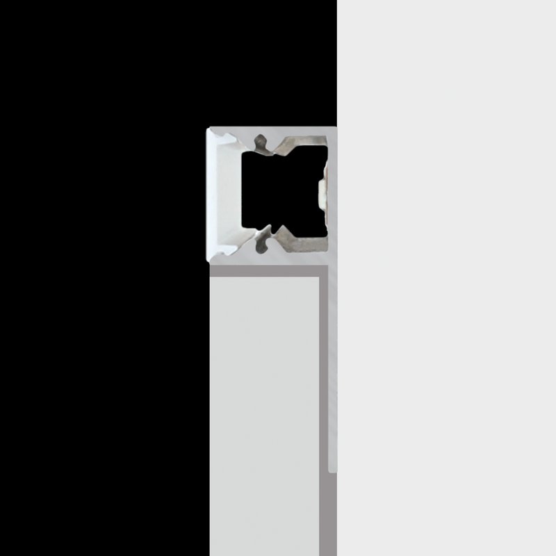 Aluminiumprofil S-Line Tiles 13mm, 2m Svart - PROLED | Bellalite