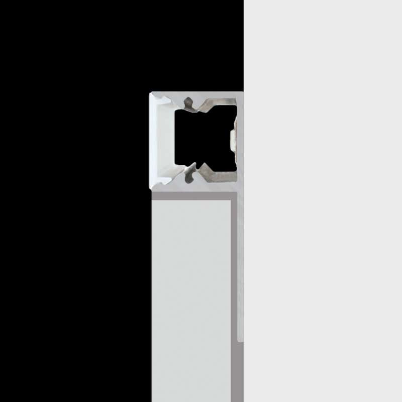 Aluminiumprofil S-Line Tiles 13mm, 2m Svart - PROLED | Bellalite Aluminiumprofil S-Line Tiles 13mm, 2m Svart - PROLED | Bellalite
