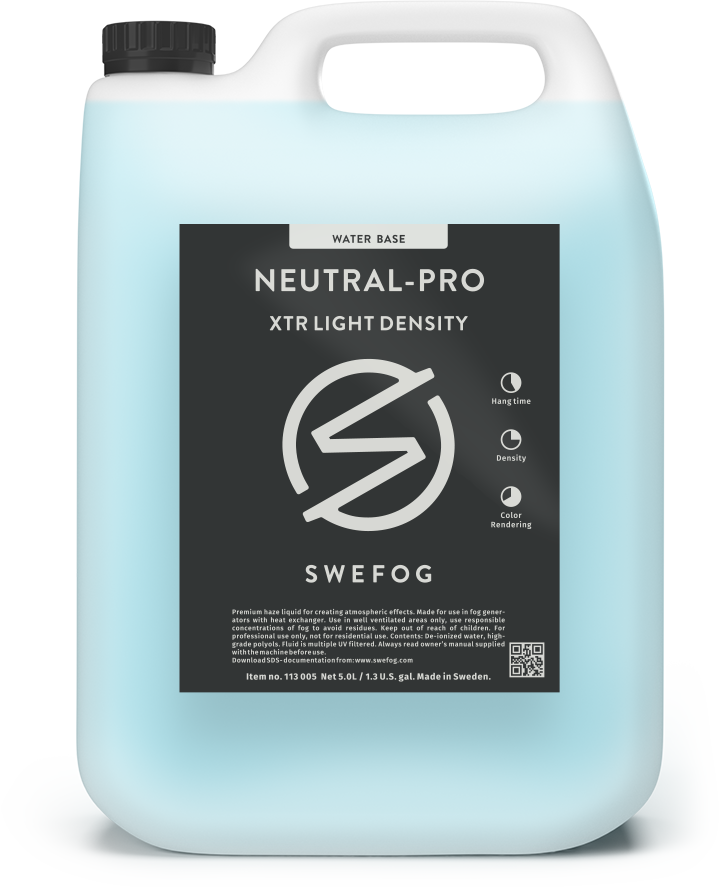 Swefog Neutral-Pro XTR (Extra light) Haze fluid - Swefog | Bellalite