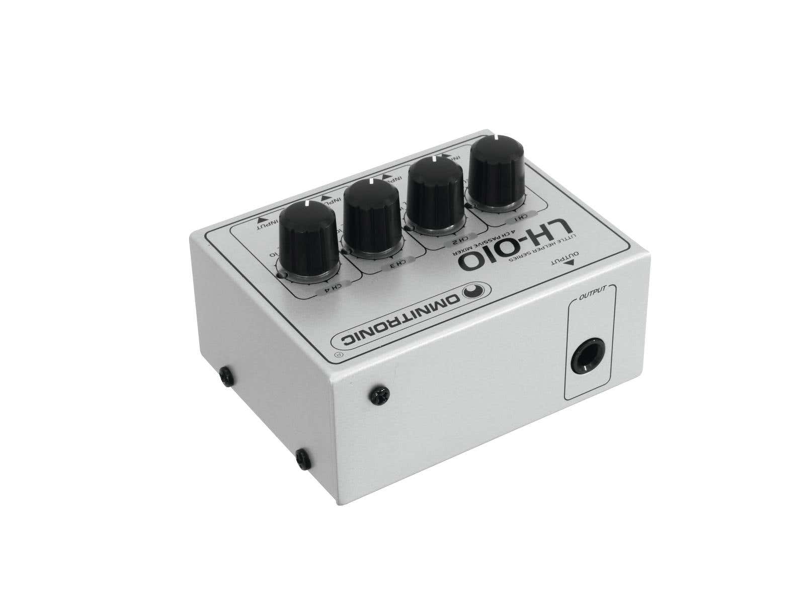 Little Helper LH-010 4-Channel Mixer passive - Omnitronic | Bellalite Little Helper LH-010 4-Channel Mixer passive - Omnitronic | Bellalite