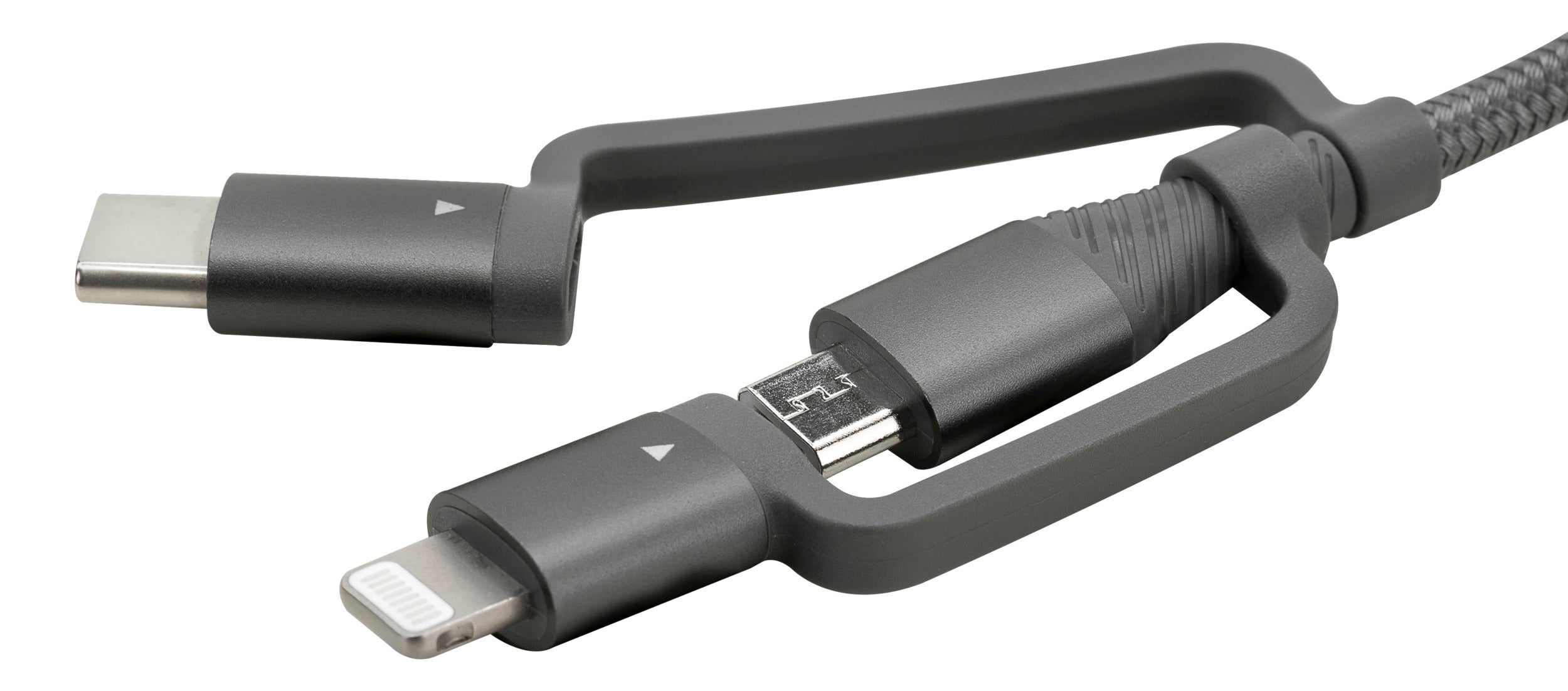 USB-Kabel 3in1 Micro-USB, USB-C & Lightning 120cm - Ansmann | Bellalite