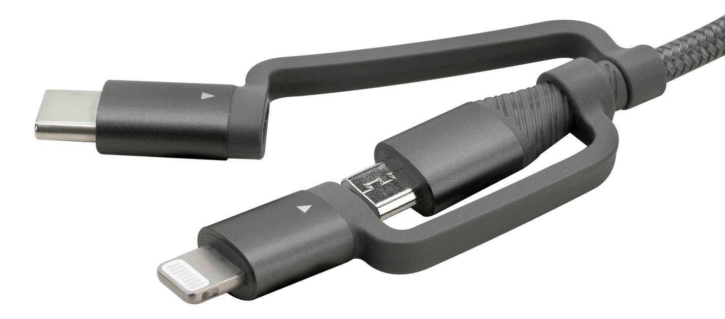 USB-Kabel 3in1 Micro-USB, USB-C & Lightning 120cm - Ansmann | Bellalite USB-Kabel 3in1 Micro-USB, USB-C & Lightning 120cm - Ansmann | Bellalite