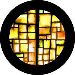 Amber Squares Glasgobo färg, D-size (37,5mm) - Rosco | Bellalite