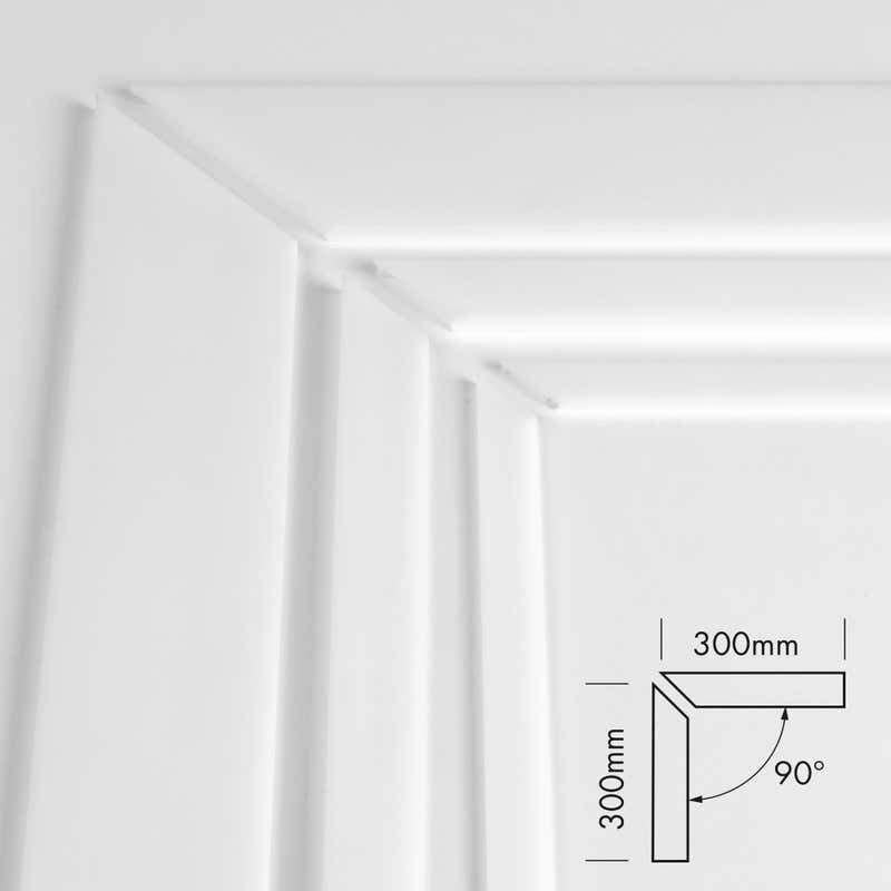 Plastic Cover Set L-Line Flat 90° Microprism - PROLED | Bellalite Plastic Cover Set L-Line Flat 90° Microprism - PROLED | Bellalite