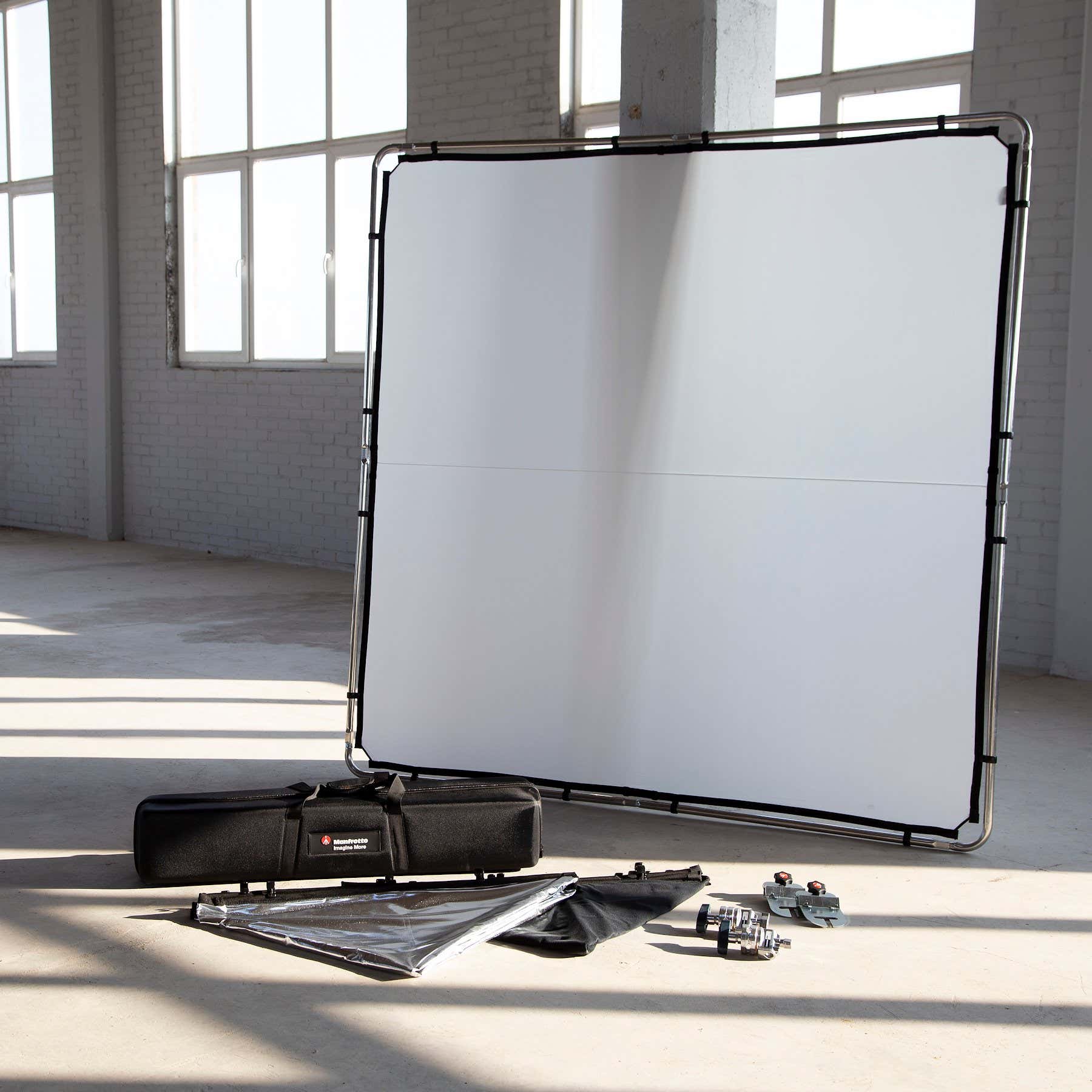 Manfrotto Pro Scrim All In One Kit Large 2m x 2m - Manfrotto | Bellalite Manfrotto Pro Scrim All In One Kit Large 2m x 2m - Manfrotto | Bellalite