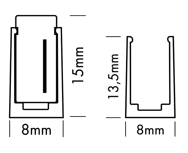 Monteringsprofil - 3cm Flex Strip Opal Milan 3cm - PROLED | Bellalite