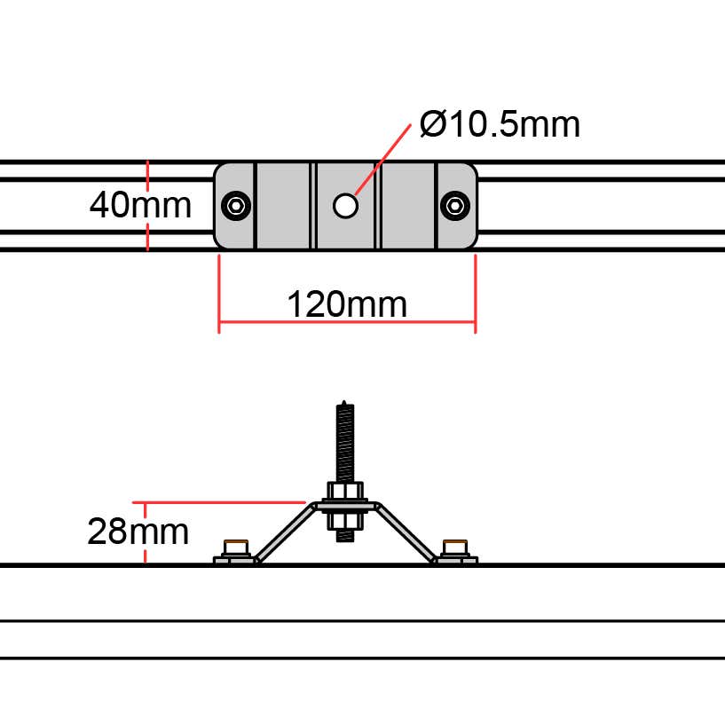 Doughty Rail - 25mm Top Hat - Doughty | Bellalite Doughty Rail - 25mm Top Hat - Doughty | Bellalite