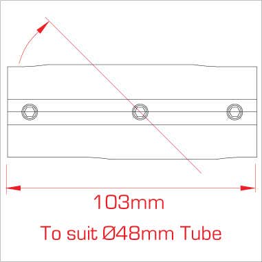 Speedrail Angled Cross (10-35) - Doughty | Bellalite Speedrail Angled Cross (10-35) - Doughty | Bellalite