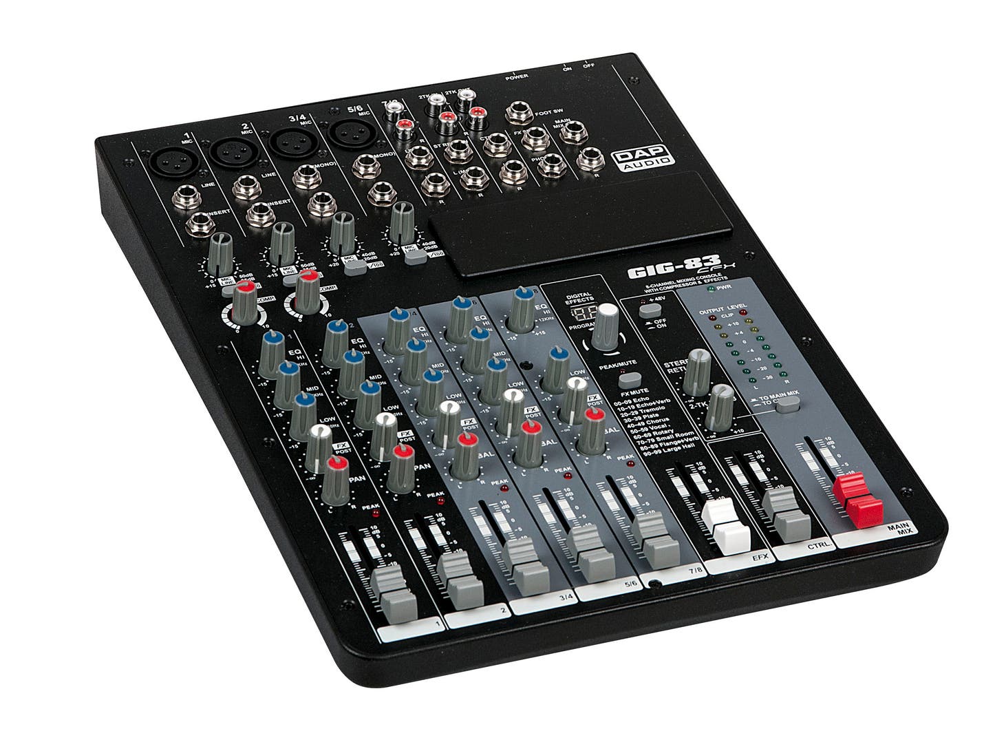 Ljudmixer DAP GIG-83CFX 8 Channel Mixer with dynamics and DSP - DAP | Bellalite Ljudmixer DAP GIG-83CFX 8 Channel Mixer with dynamics and DSP - DAP | Bellalite