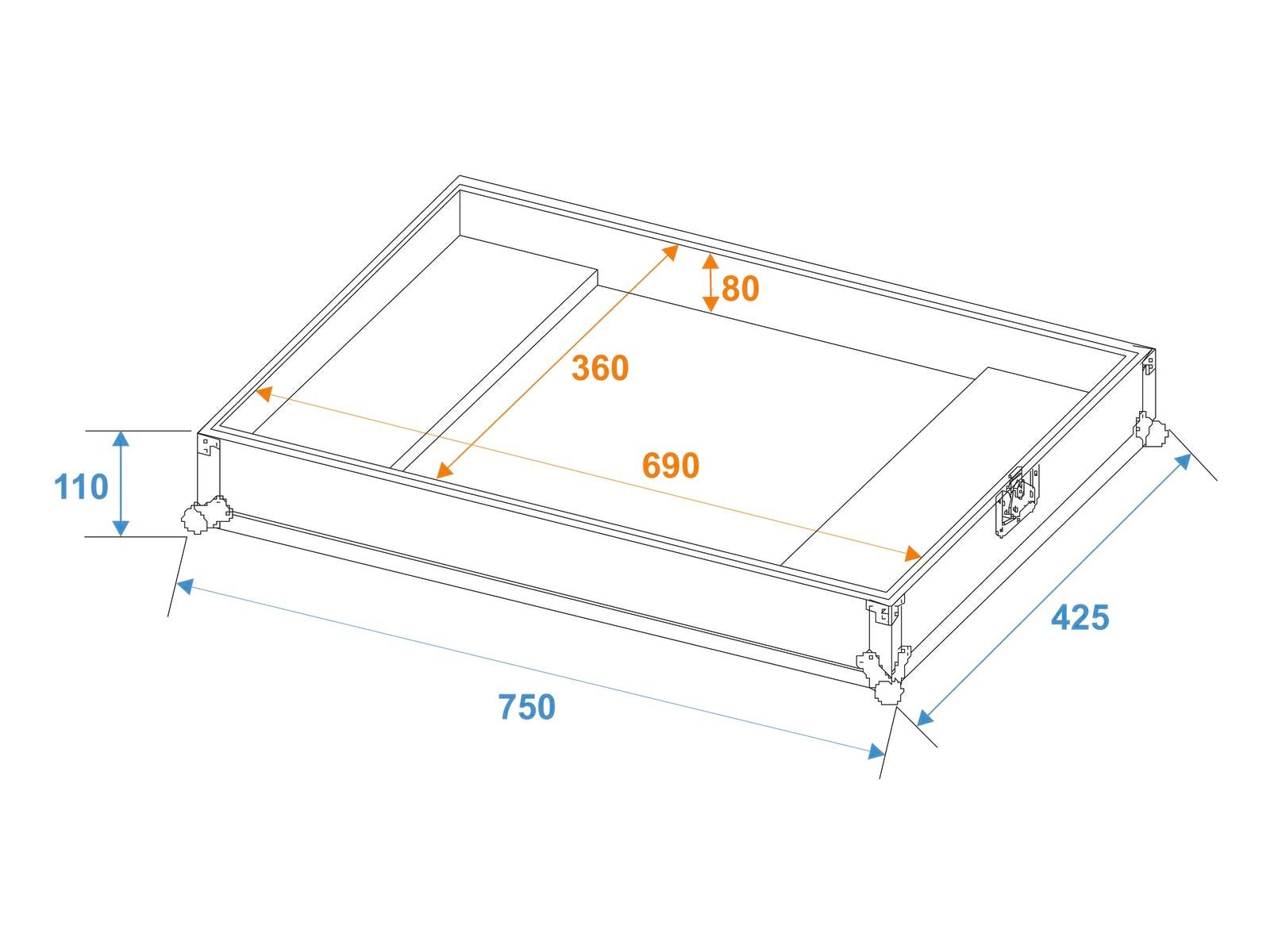 ROADINGER Flightcase Antari ICE-100/ICE-101   - Roadinger | Bellalite