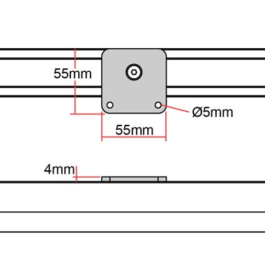 Doughty Rail - Corner Ceiling Bracket  - Doughty | Bellalite