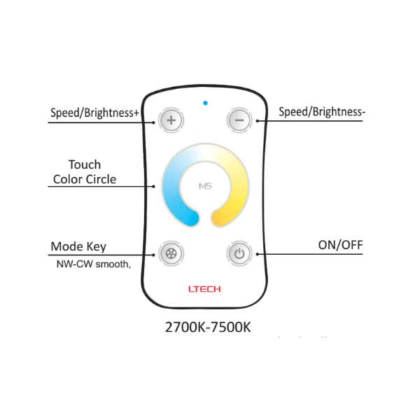 Mottagare med fjärrkontroll, 12-24V DC, CT 3CH x 3A, Max 108W (12V) / 216W (24V) - LTECH | Bellalite Mottagare med fjärrkontroll, 12-24V DC, CT 3CH x 3A, Max 108W (12V) / 216W (24V) - LTECH | Bellalite