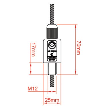 Reutlinger 50SV II M12 4mm - 80kg / 5mm - 130kg - Doughty | Bellalite