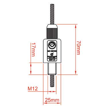 Reutlinger 50SV II M12 4mm - 80kg / 5mm - 130kg - Doughty | Bellalite Reutlinger 50SV II M12 4mm - 80kg / 5mm - 130kg - Doughty | Bellalite