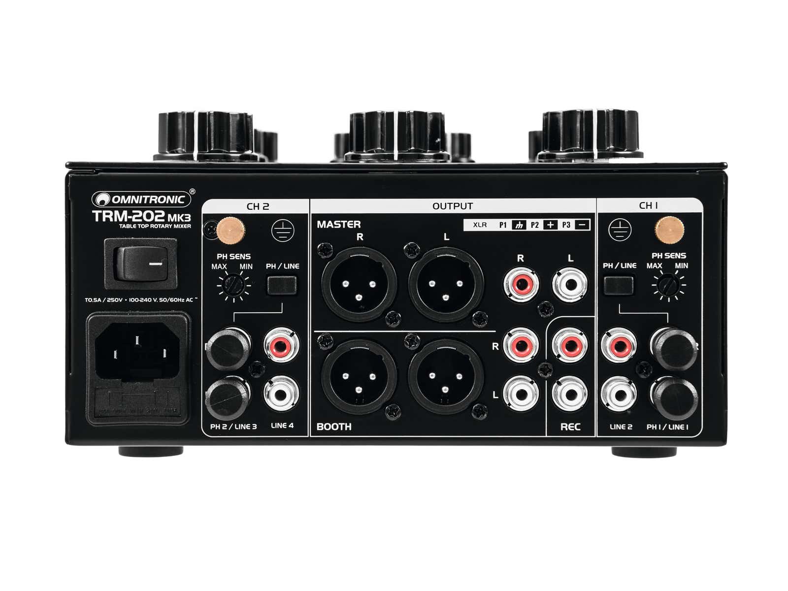 Ljudmixer TRM-202MK3 2-Channel Rotary Mixer - Omnitronic | Bellalite Ljudmixer TRM-202MK3 2-Channel Rotary Mixer - Omnitronic | Bellalite