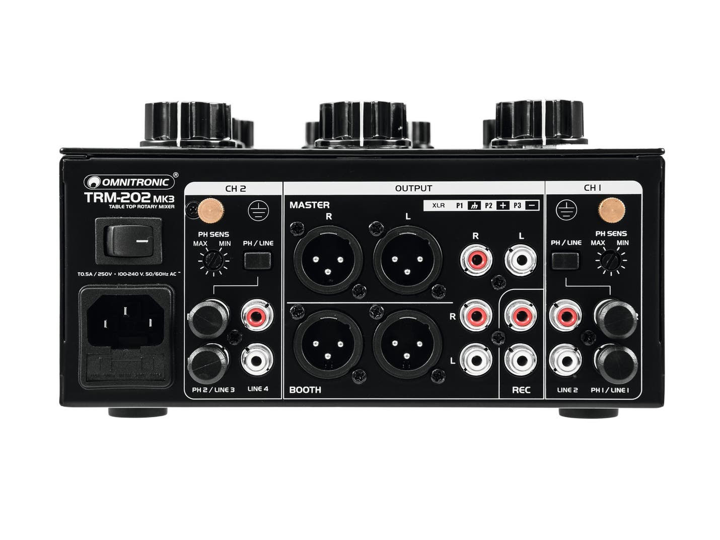 Ljudmixer TRM-202MK3 2-Channel Rotary Mixer - Omnitronic | Bellalite Ljudmixer TRM-202MK3 2-Channel Rotary Mixer - Omnitronic | Bellalite