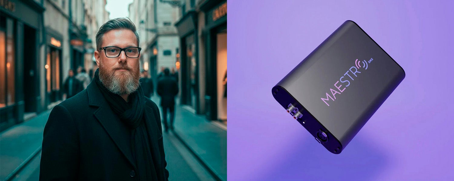 Justin Love är vd och grundare på Limbic Media och personen bakom den intelligenta AI-tekniken i MaestroDMX.