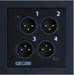 CatCore Wallmount Panel XLR Svart - CatCore | Bellalite CatCore Wallmount Panel XLR Svart - CatCore | Bellalite