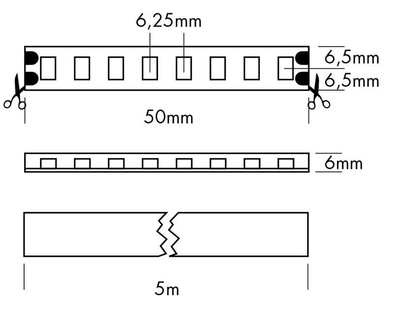 Flex Strip IP68 800 HE+ Mono, per meter - PROLED | Bellalite Flex Strip IP68 800 HE+ Mono, per meter - PROLED | Bellalite