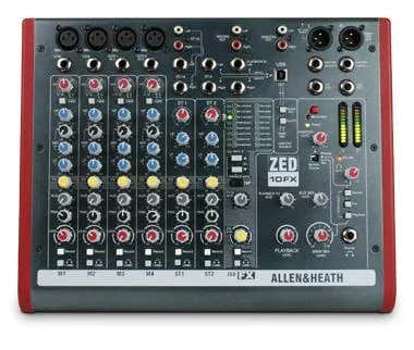 Allen & Heath ZED-10FX 4 Mic/Line Inputs, 2 Stereos, USB, FX - Allen & Heath | Bellalite Allen & Heath ZED-10FX 4 Mic/Line Inputs, 2 Stereos, USB, FX - Allen & Heath | Bellalite