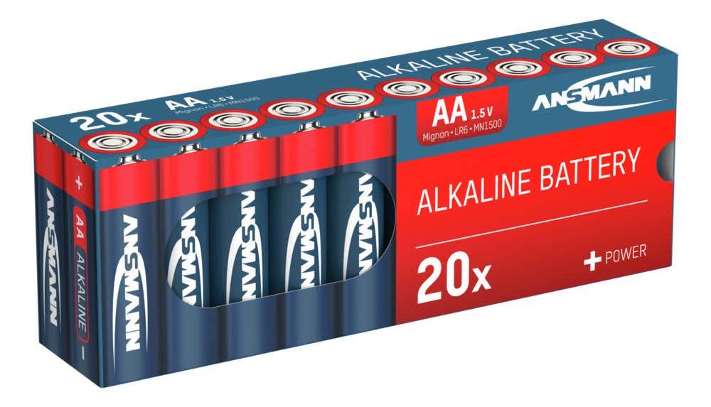 Alkaline Battery AA 20-pack - Ansmann | Bellalite Alkaline Battery AA 20-pack - Ansmann | Bellalite