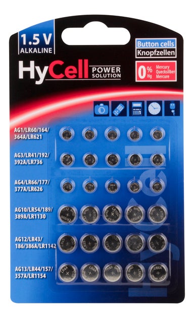 Alkaline Knappcellssortiment 30st - Ansmann | Bellalite Alkaline Knappcellssortiment 30st - Ansmann | Bellalite