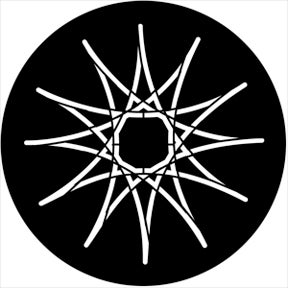 Symmetric 17 Metallgobo, Size: (ange storlek) - Rosco | Bellalite