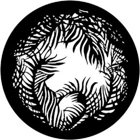 Jungle Vignette Metallgobo, B-Size (86mm) - Rosco | Bellalite Jungle Vignette Metallgobo, B-Size (86mm) - Rosco | Bellalite