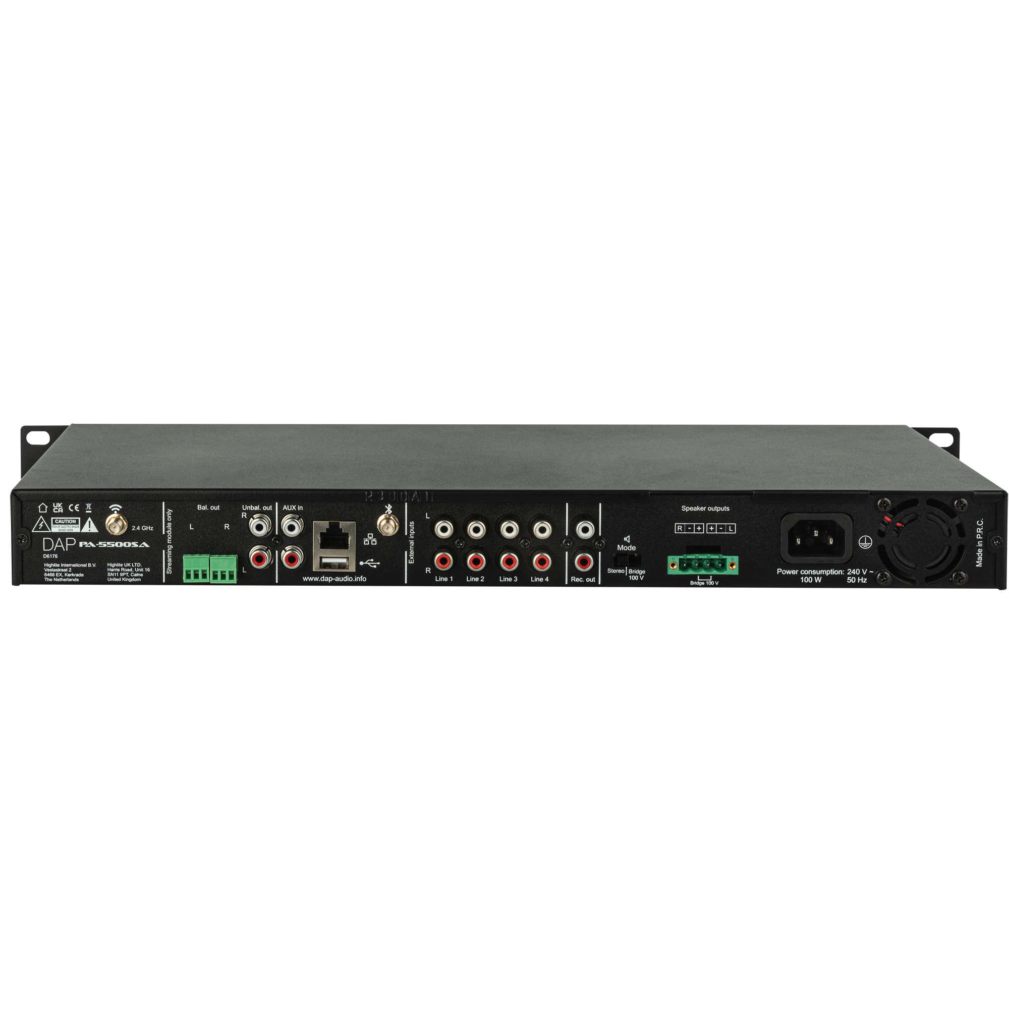 PA-5500SA Single Streaming Amplifier - DAP | Bellalite PA-5500SA Single Streaming Amplifier - DAP | Bellalite