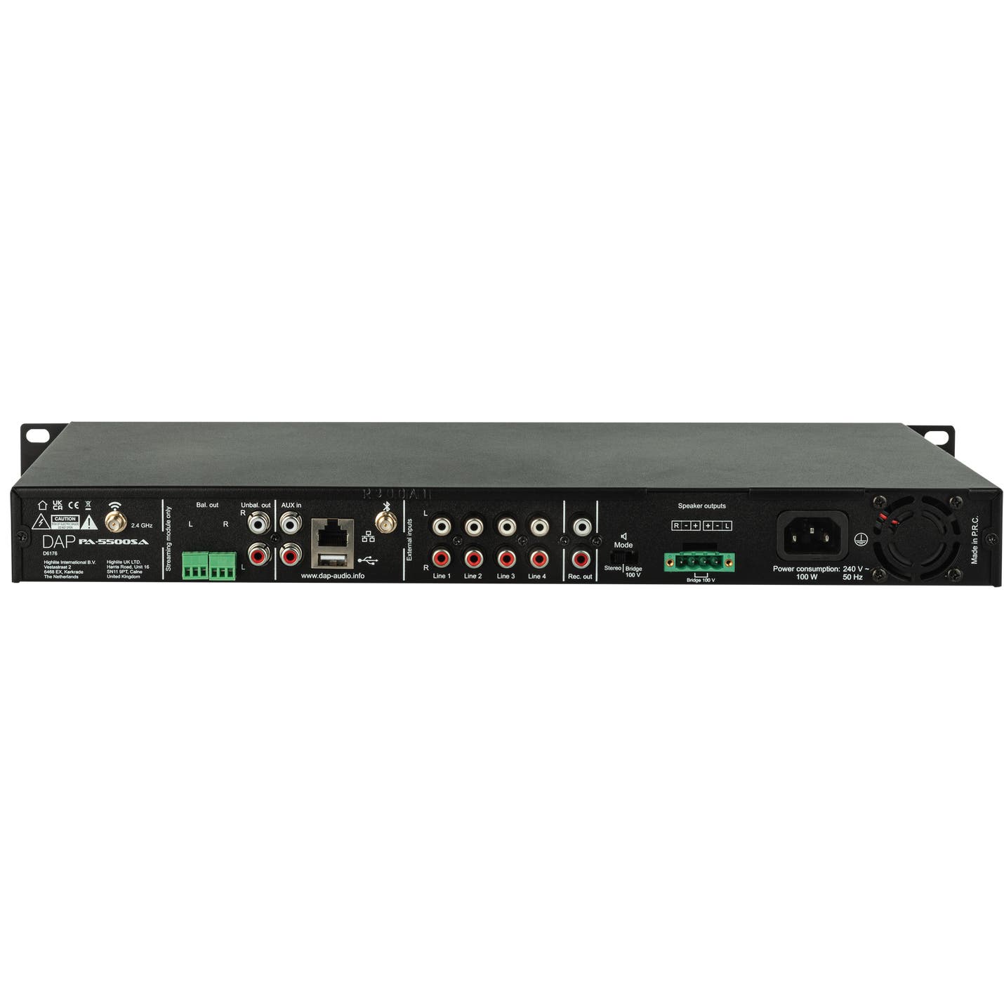 PA-5500SA Single Streaming Amplifier - DAP | Bellalite PA-5500SA Single Streaming Amplifier - DAP | Bellalite