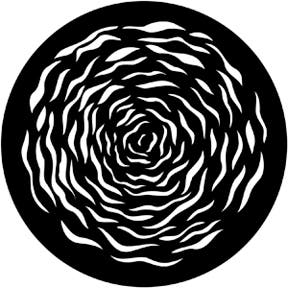 Whirlpool Metallgobo, (50mm/38mm) - Rosco | Bellalite Whirlpool Metallgobo, (50mm/38mm) - Rosco | Bellalite