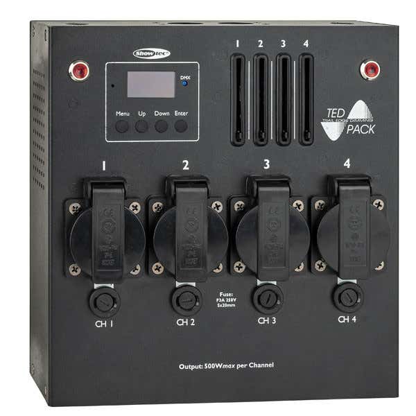 TED Pack LC 4-channel dimmer pack w. local control - Showtec | Bellalite TED Pack LC 4-channel dimmer pack w. local control - Showtec | Bellalite
