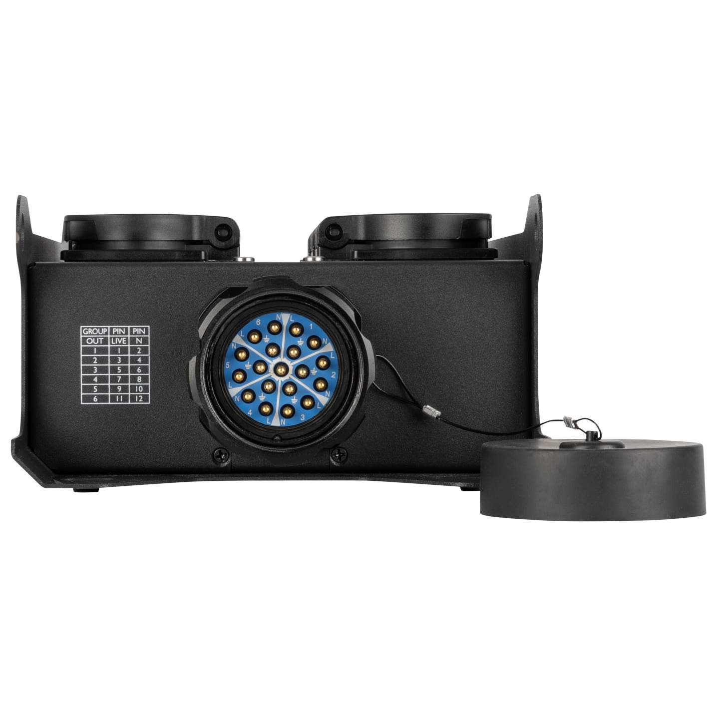 PowerCore 2s.6s 19-Pin Socapex IN / 19-Pin Socapex + 6x Schuko UT - Showgear | Bellalite PowerCore 2s.6s 19-Pin Socapex IN / 19-Pin Socapex + 6x Schuko UT - Showgear | Bellalite