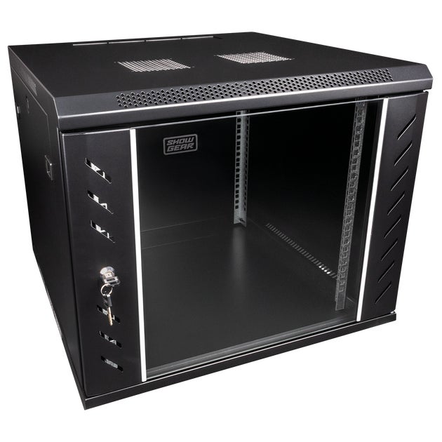 Network Rack, Wall Mounted, Fixed 9U - Showgear | Bellalite Network Rack, Wall Mounted, Fixed 9U - Showgear | Bellalite