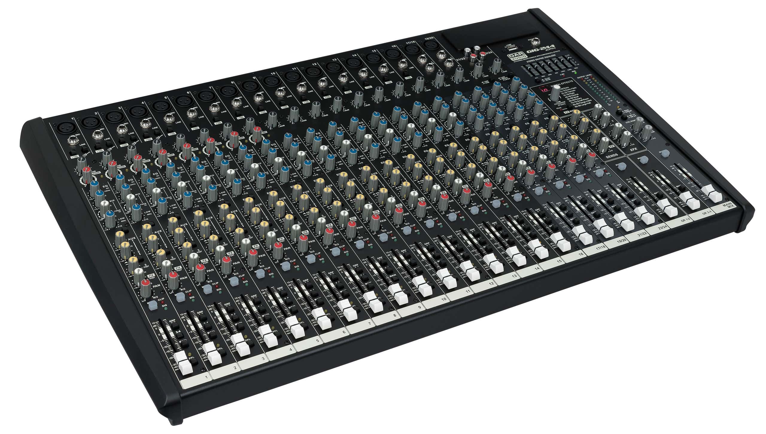 Ljudmixer DAP GIG-244CFX 24 Channel Mixer with dynamics and DSP - DAP | Bellalite Ljudmixer DAP GIG-244CFX 24 Channel Mixer with dynamics and DSP - DAP | Bellalite