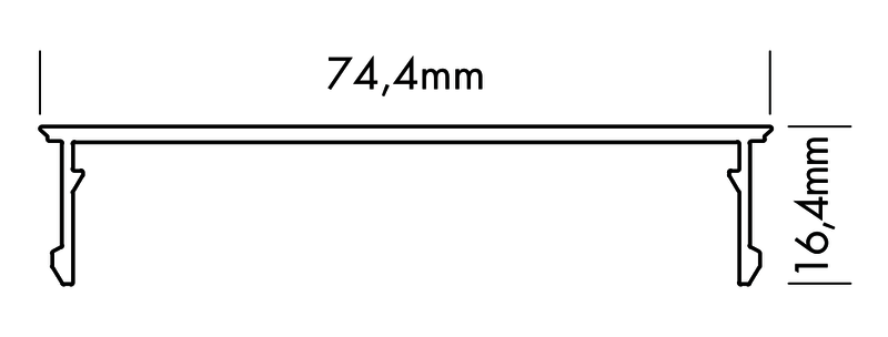Plastic Cover XL-Line Flat, 3m Microprism - PROLED | Bellalite