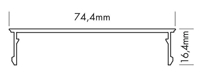 Plastic Cover XL-Line Flat, 3m Microprism - PROLED | Bellalite Plastic Cover XL-Line Flat, 3m Microprism - PROLED | Bellalite