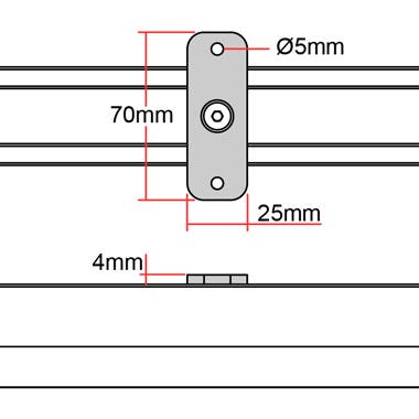 Doughty Rail - Ceiling Bracket - Doughty | Bellalite Doughty Rail - Ceiling Bracket - Doughty | Bellalite