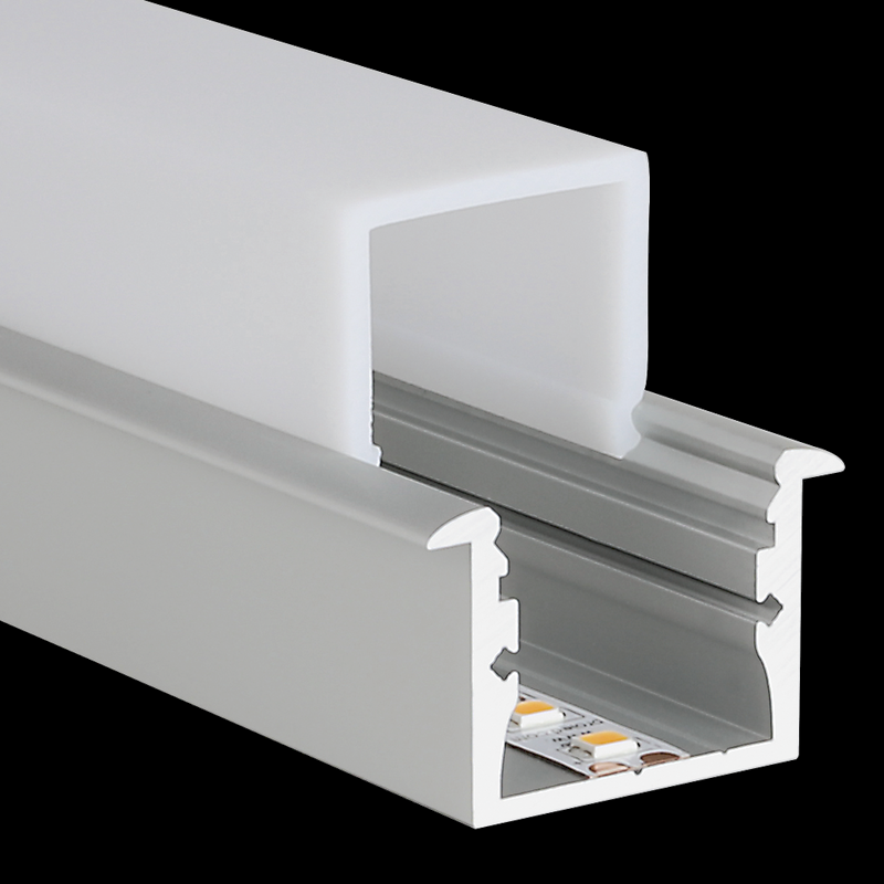 Aluminiumprofil M-Line Rec, 2m - PROLED | Bellalite