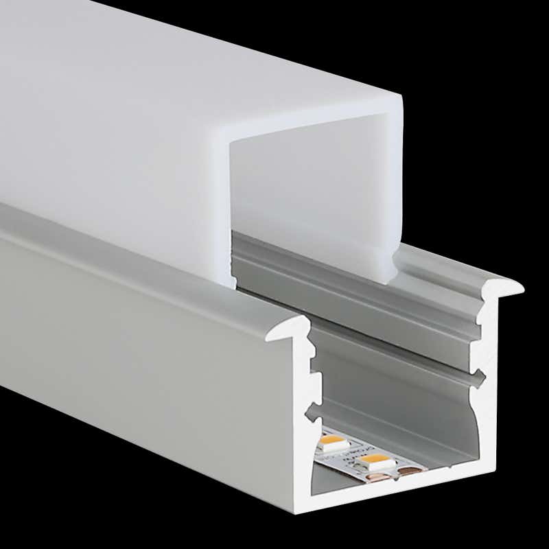 Aluminiumprofil M-Line Rec, 2m - PROLED | Bellalite Aluminiumprofil M-Line Rec, 2m - PROLED | Bellalite